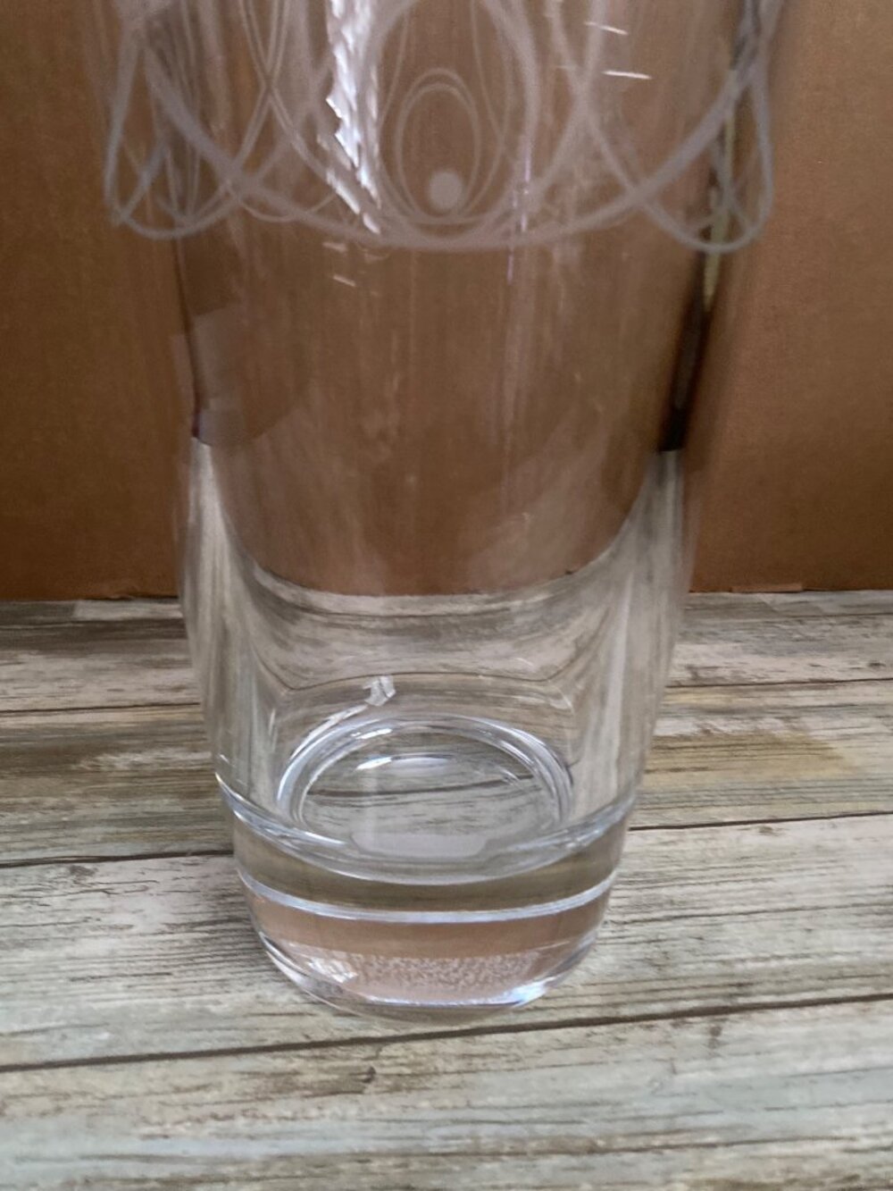Waterford Crystal Ballet Icing Etched Swirl Vase 12" Pre-owned - Picture 5 of 10
